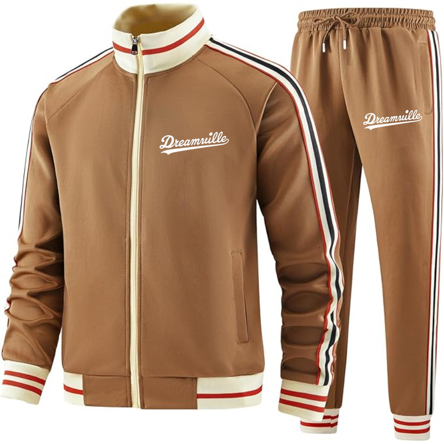 Men's Dreamville Premium Two-Piece Designer Tracksuit Zippered Front