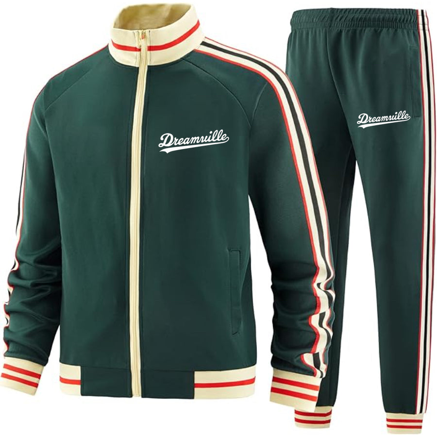 Men's Dreamville Premium Two-Piece Designer Tracksuit Zippered Front