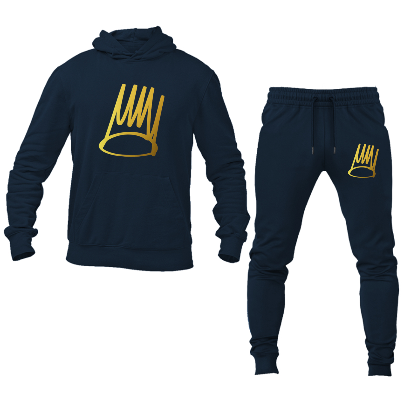 Men's J Cole "Born Sinner" Crown Hoodie Jogger Set