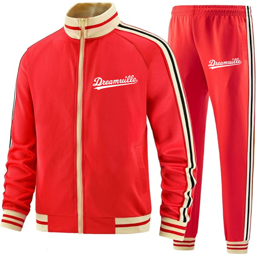 Men's Dreamville Premium Two-Piece Designer Tracksuit Zippered Front
