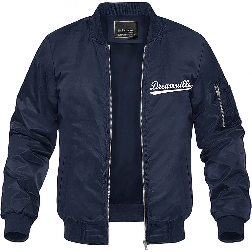 Men's Dreamville Lightweight Bomber Jacket Windbreaker Softshell Varsity Jacket Coat