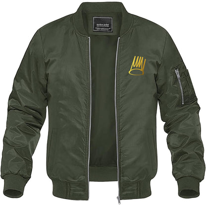 Men's J Cole "Born Sinner" Lightweight Bomber Jacket Softshell Varsity Coat