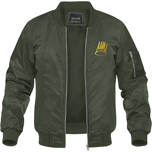 Men's J Cole "Born Sinner" Lightweight Bomber Jacket Softshell Varsity Coat