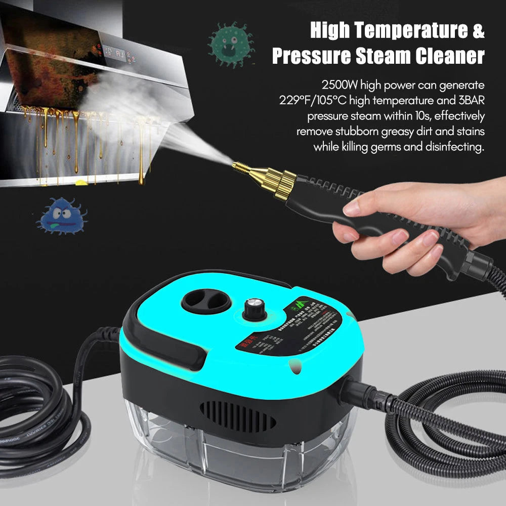 110V/220V High-Pressure & Temperature Handheld Steam Cleaner - Multi-Purpose Jet Washer