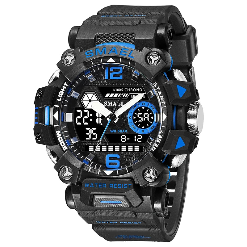 SMAEL 8072 Men's Dual Display Military Sports Watch