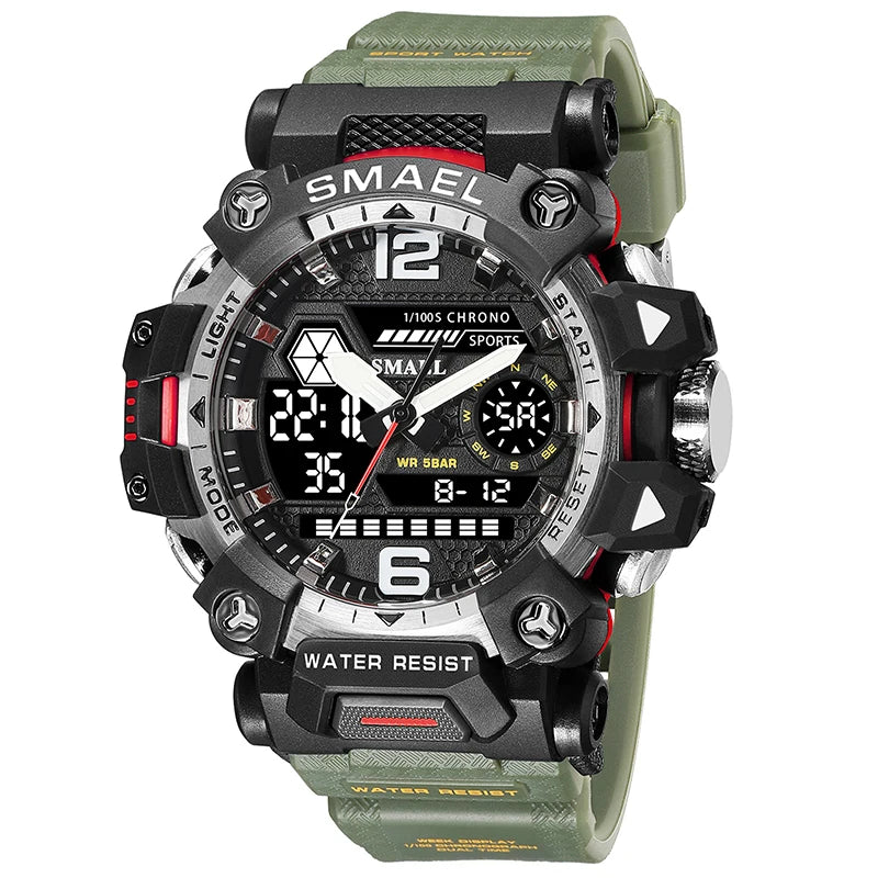 SMAEL 8072 Men's Dual Display Military Sports Watch