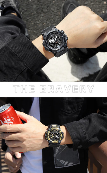 SMAEL 8072 Men's Dual Display Military Sports Watch