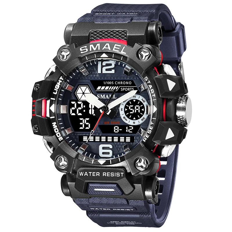 SMAEL 8072 Men's Dual Display Military Sports Watch