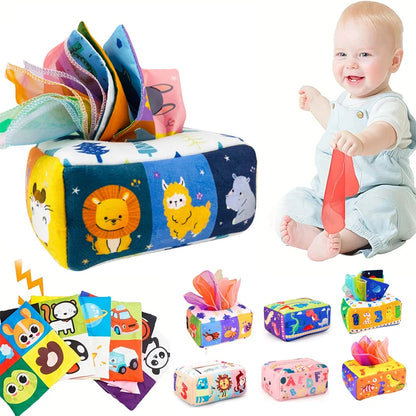 Baby Magic Tissue Box, Educational Activity Sensory Toy