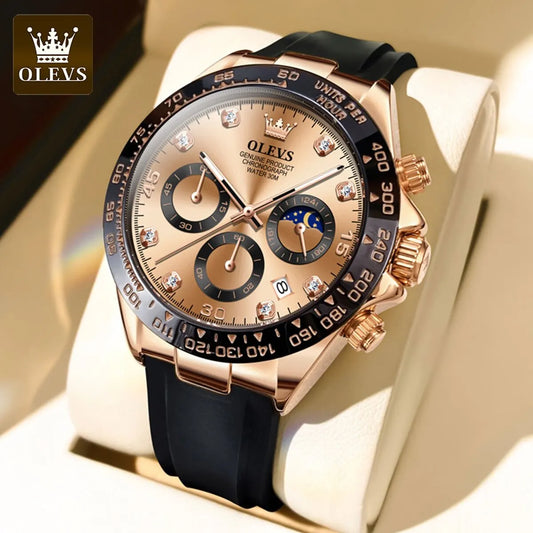 OLEVS Luxury Men's Quartz Chronograph Watch