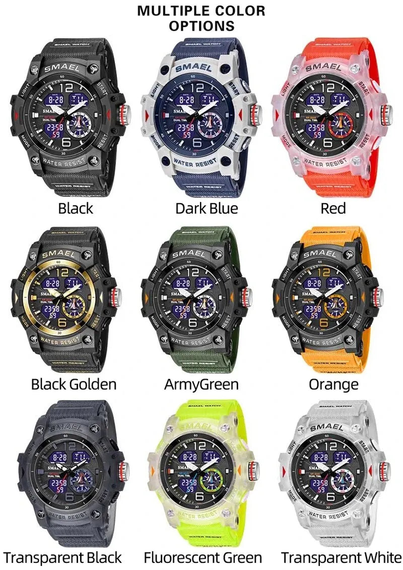 SMAEL 8007 Military Sports Waterproof Watch for Men