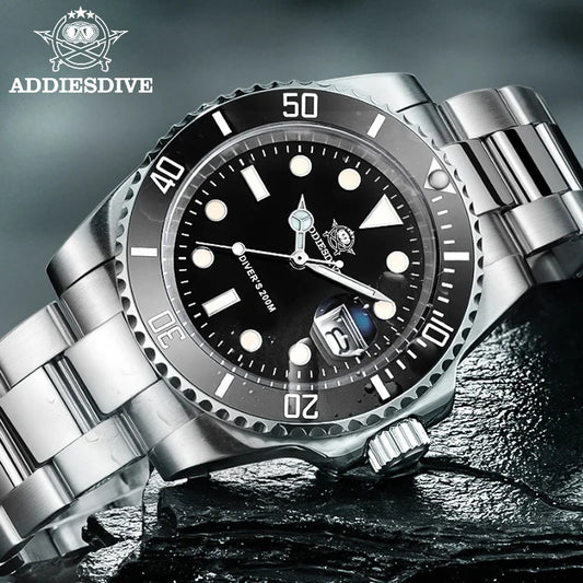 ADDIESDIVE 2022 Luxury Men's 200M Diver Quartz Watch