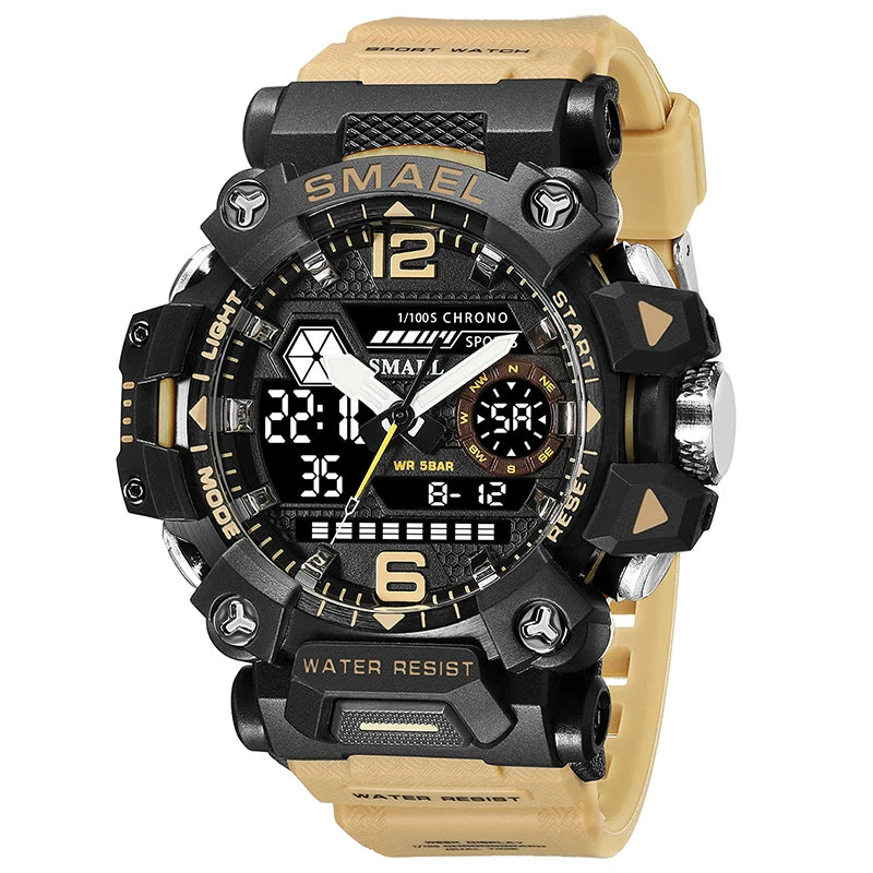 SMAEL 8072 Men's Dual Display Military Sports Watch