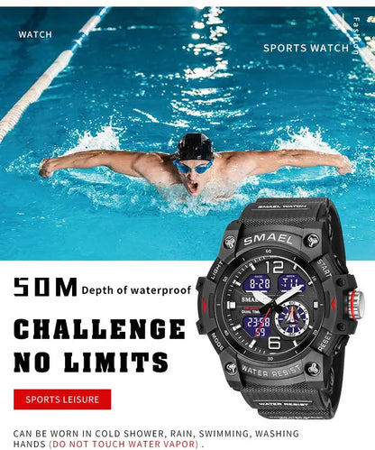 SMAEL 8007 Military Sports Waterproof Watch for Men