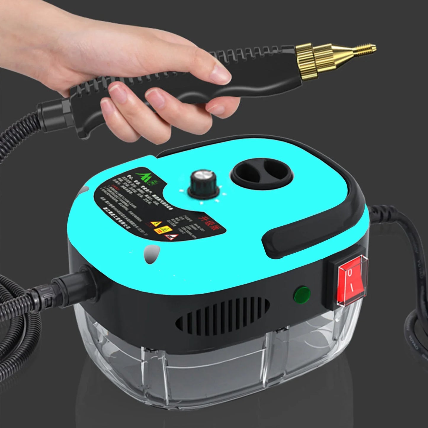 110V/220V High-Pressure & Temperature Handheld Steam Cleaner - Multi-Purpose Jet Washer